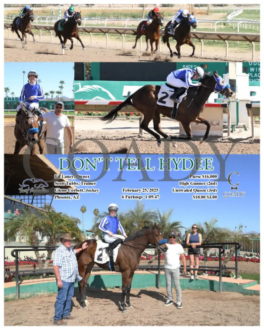 DON’T TELL HYDEE - 02-25-25 - R03 - TUP Turf Paradise