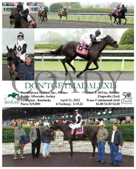 Don’tgetmadalexis - 042112 Race 02 Keeneland