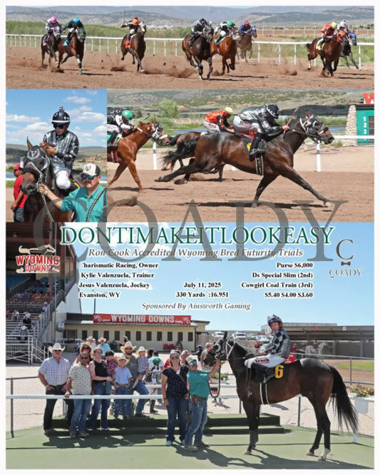 DONTIMAKEITLOOKEASY - Ron Cook Accredited Wyoming Bred Futurity Trials - 07-11-25 - R03 - WYO Wyoming Downs