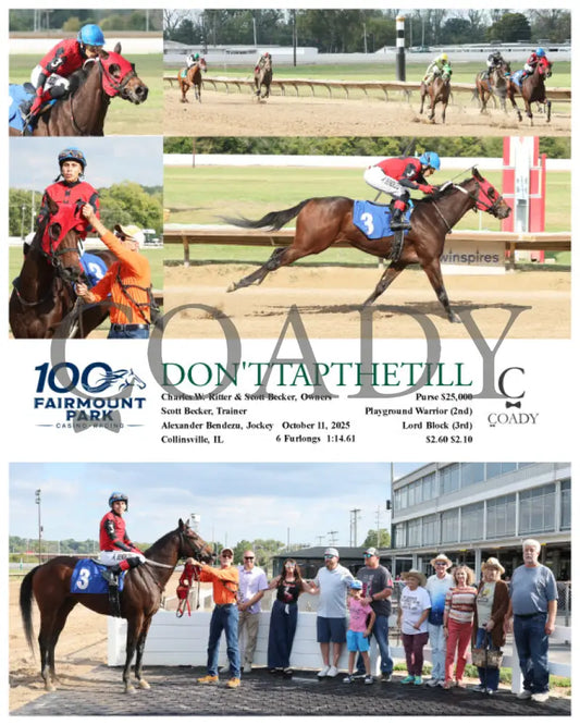 DON’TTAPTHETILL - 10-11-25 - R03 - FP Fanduel Sportsbook Horse Racing