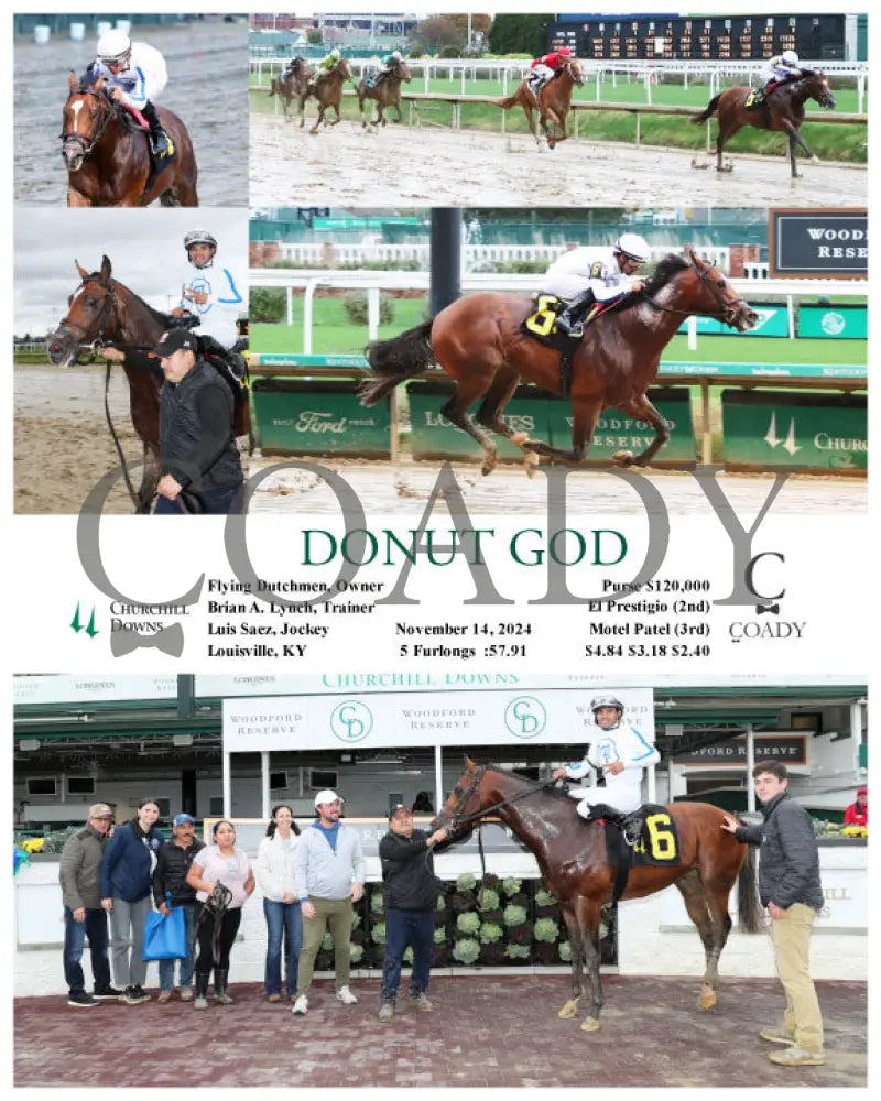 Donut God - 11-14-24 R07 Cd Churchill Downs