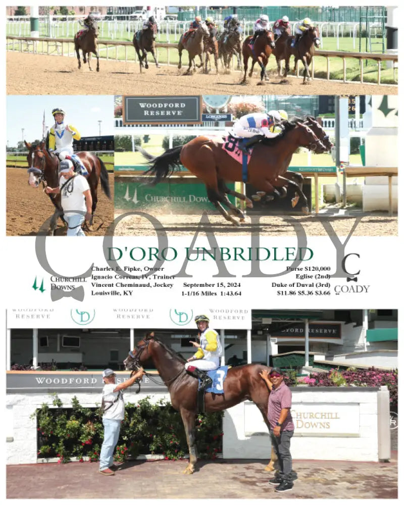D’oro Unbridled - 09-15-24 R02 Cd Churchill Downs