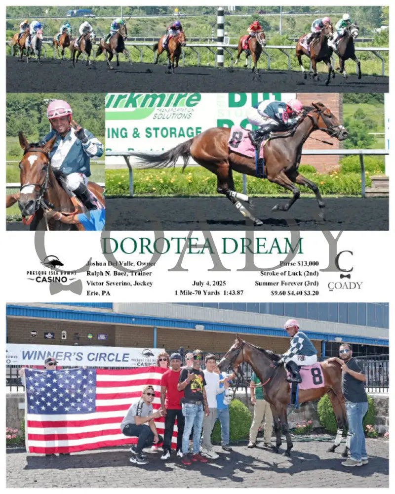 DOROTEA DREAM - 07-04-25 - R08 - PID Presque Isle Downs