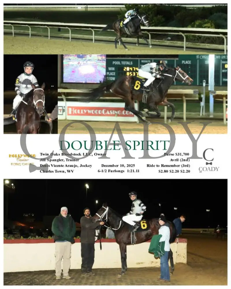 DOUBLE SPIRIT - 12-10-25 - R08 - CT Hollywood Casino at Charles Town Races