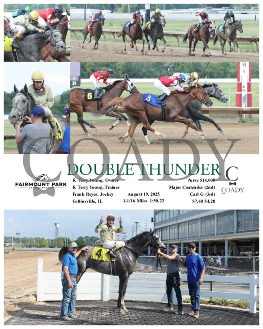 DOUBLE THUNDER 08 19 25 R06 FP Fanduel Sportsbook Horse Racing