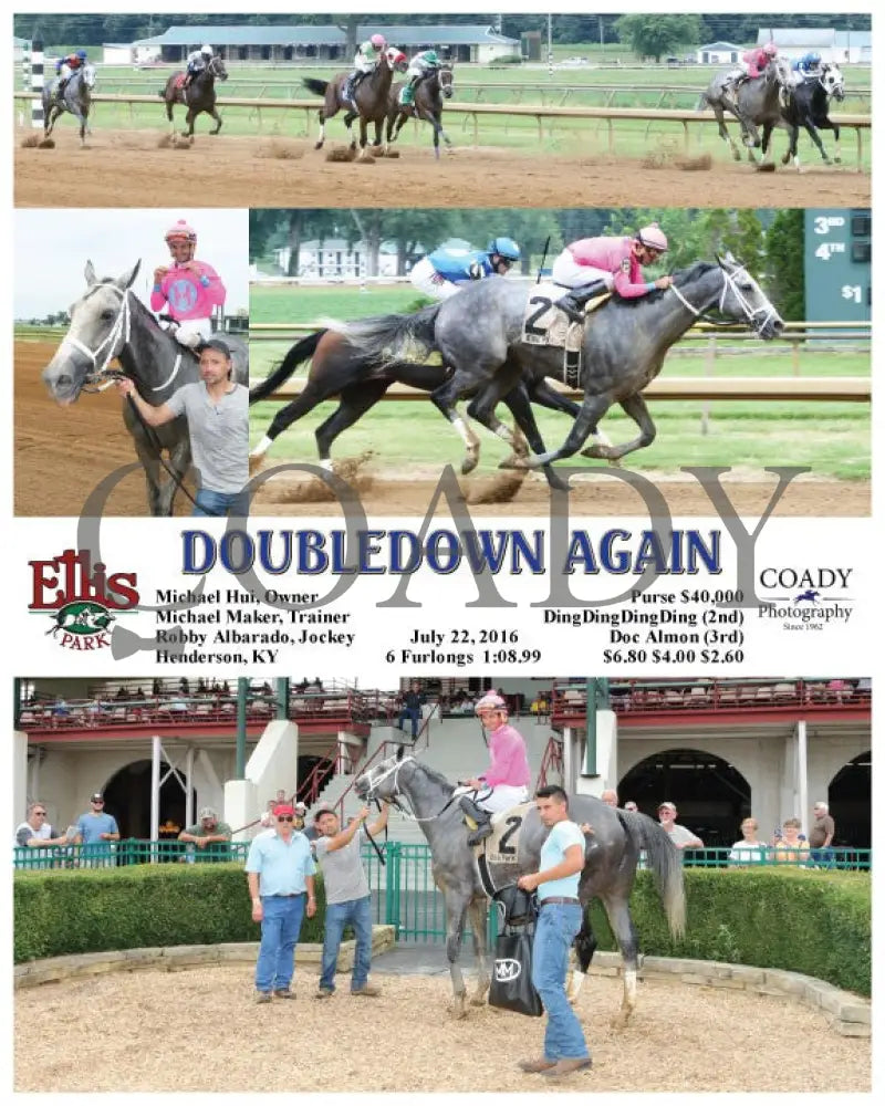 Doubledown Again - 072216 Race 05 Elp Ellis Park