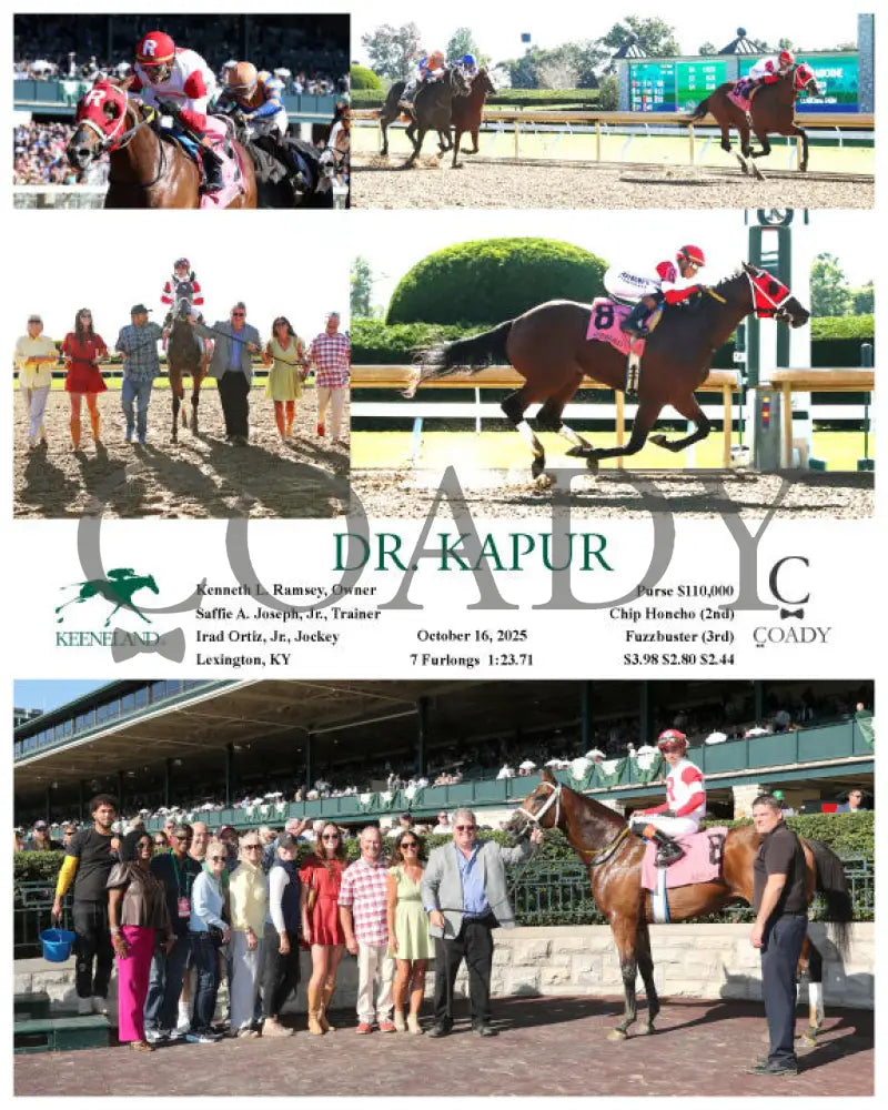 DR. KAPUR - 101625 - Race 06 - KEE Keeneland