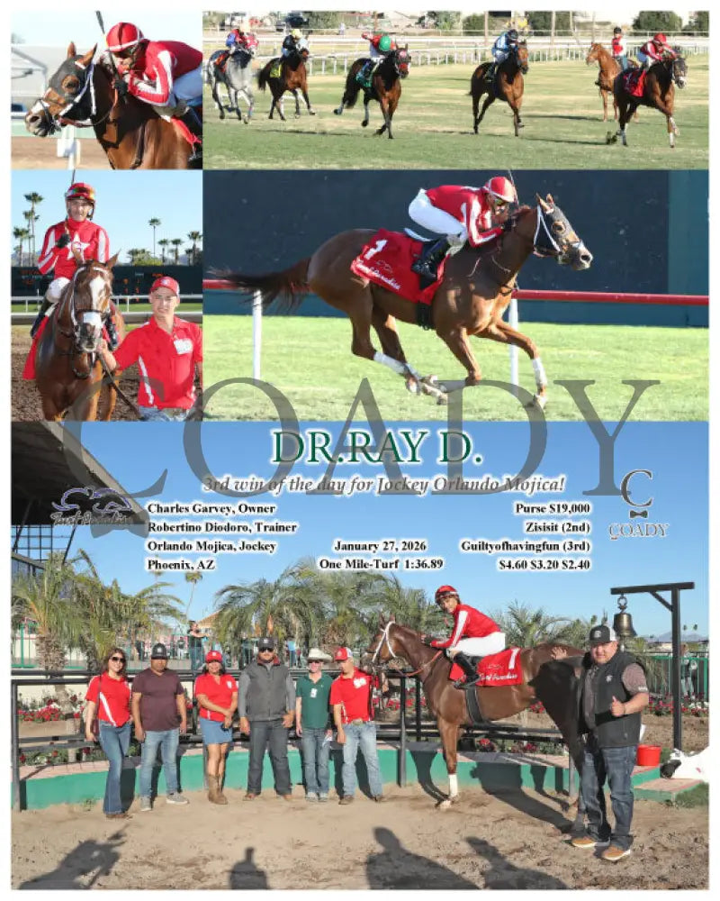 DR. RAY D. - 3rd win of the day for Jockey Orlando Mojica! - 01-27-26 - R07 - TUP - Coady Media - Kurtis Coady Photography