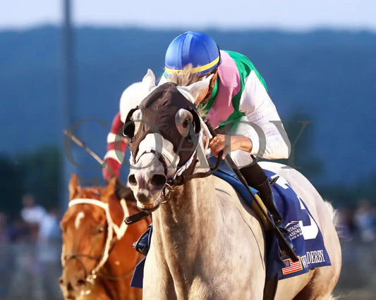 Dragoon Guard - The West Virginia Derby G3 08-04-24 R08 Mnr Inside Finish 01 Mountaineer Park