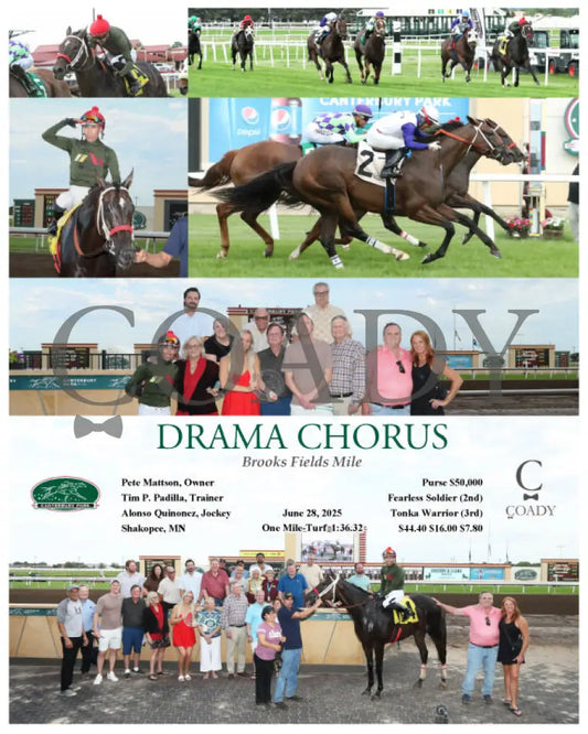 DRAMA CHORUS - Brooks Fields Mile - 06-28-25 - R04 - CBY Ruidoso Downs