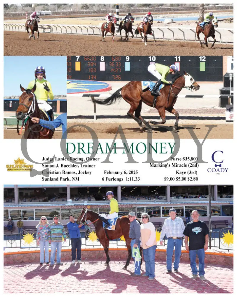 Dream Money - 02-06-25 R03 Sun Turfway Park