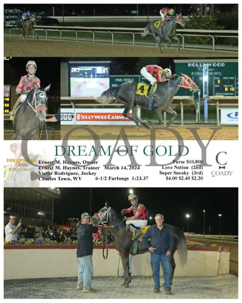 Dream Of Gold - 03 - 14 - 24 R03 Ct Hollywood Casino At Charles Town Races