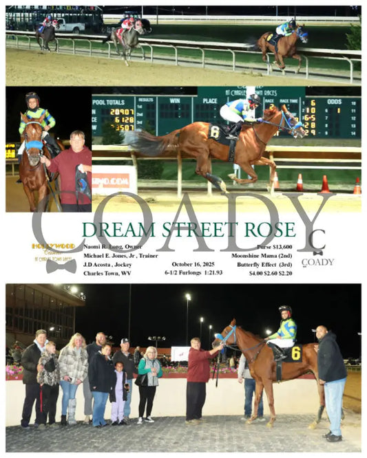 DREAM STREET ROSE - 10-16-25 - R02 - CT Hollywood Casino at Charles Town Races
