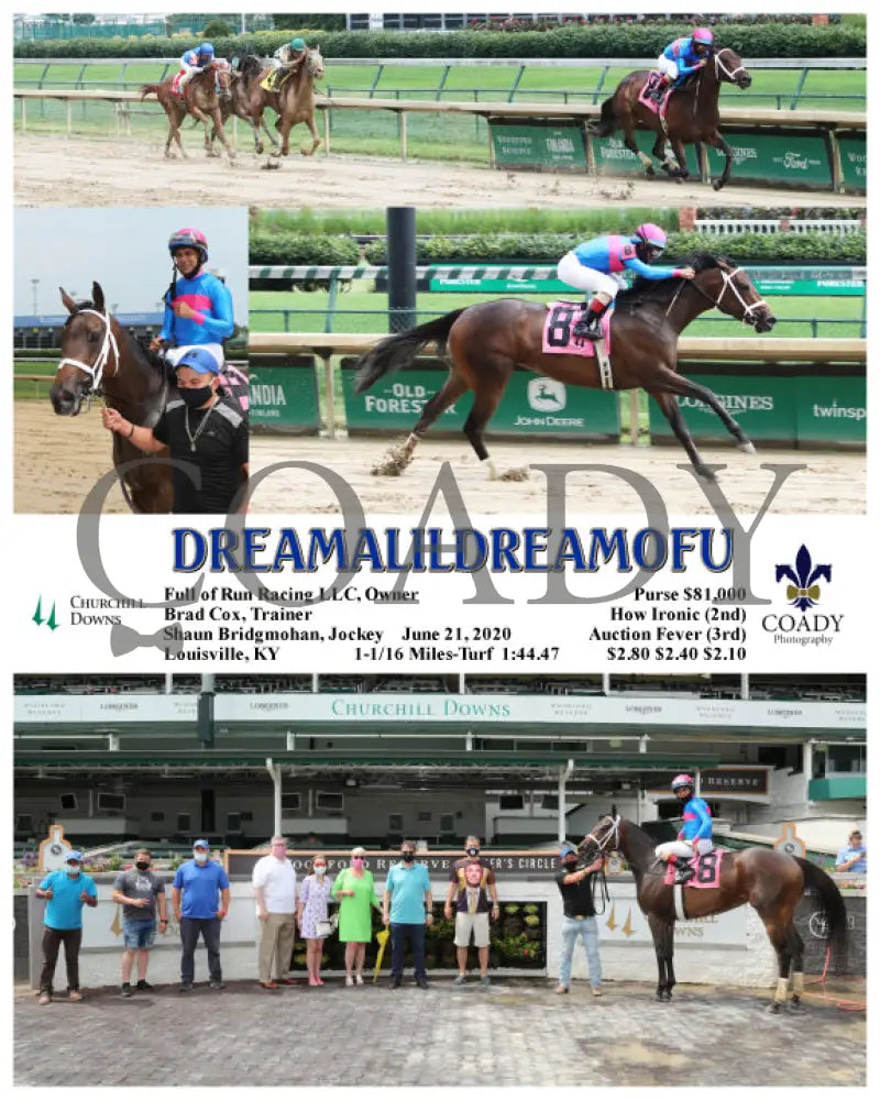Dreamalildreamofu - 06-21-20 R06 Cd Churchill Downs