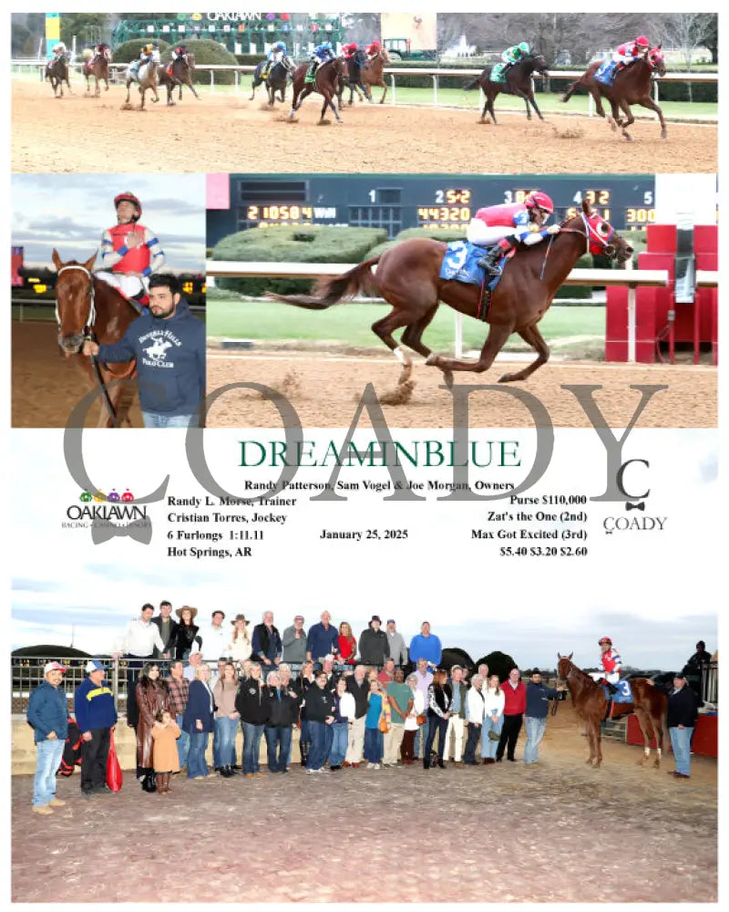 Dreaminblue - 01-25-25 R11 Op Oaklawn Park