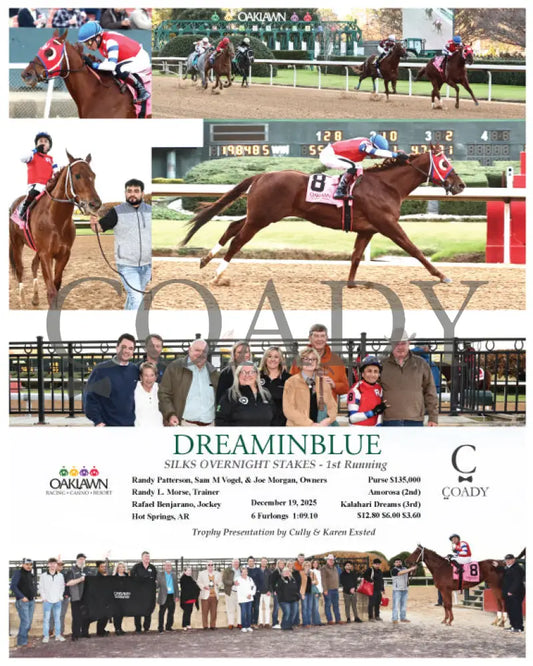 DREAMINBLUE - SILKS OVERNIGHT STAKES - 12-19-25 - R09 - OP - Coady Media - Kurtis Coady Photography