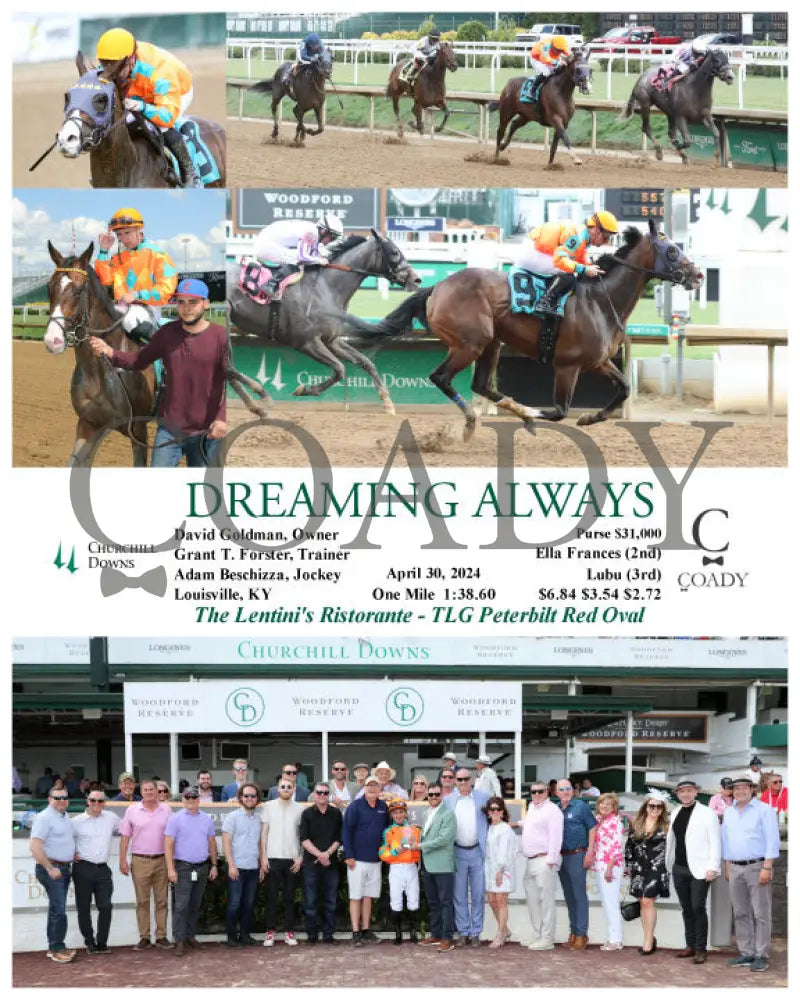 Dreaming Always - 04-30-24 R06 Cd G Churchill Downs