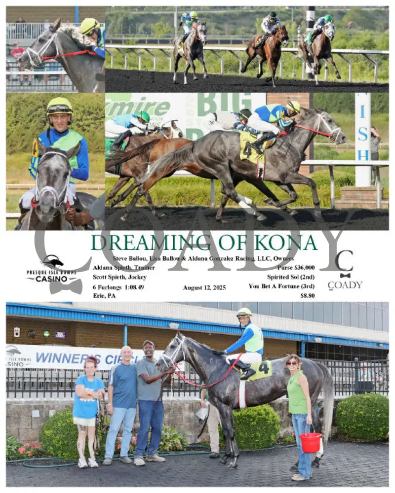 DREAMING OF KONA - 08-12-25 - R07 - PID Presque Isle Downs