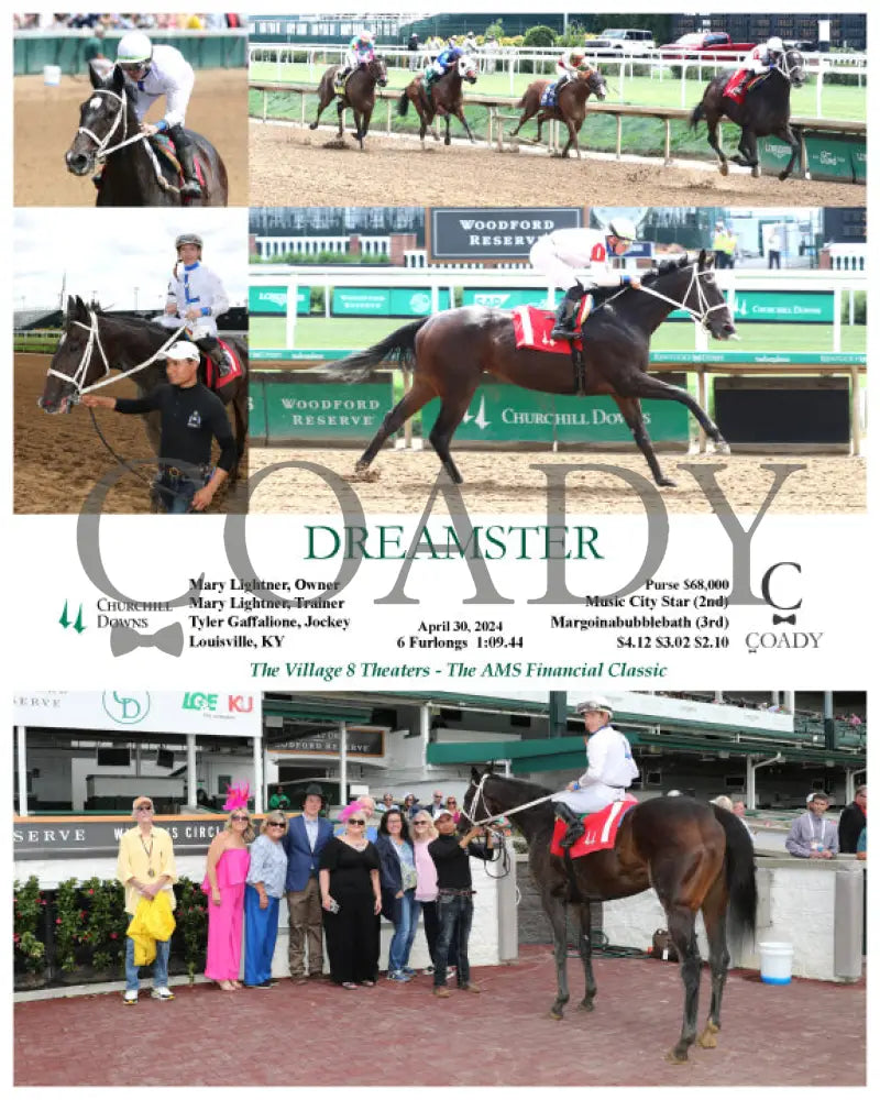 Dreamster - 04-30-24 R01 Cd Churchill Downs