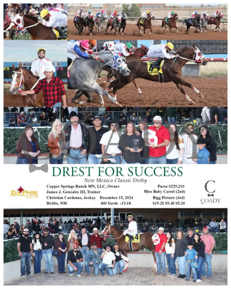 Drest For Success - New Mexico Classic Derby 12-15-24 R11 Zia Zia Park