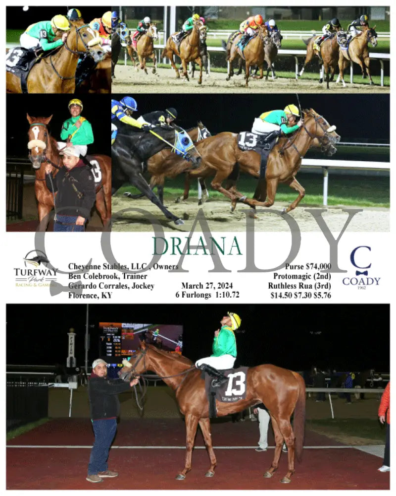 Driana - 03 - 27 - 24 R07 Tp Turfway Park