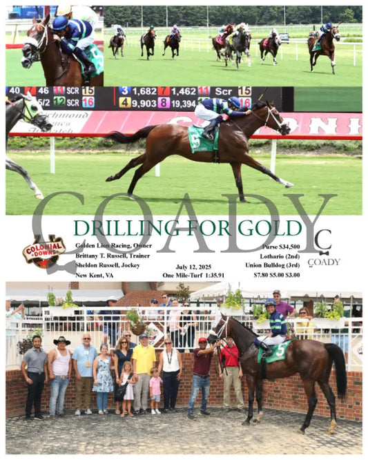 DRILLING FOR GOLD - RVA Day Mascot Race - 07-12-25 - R04 - CNL Colonial Downs