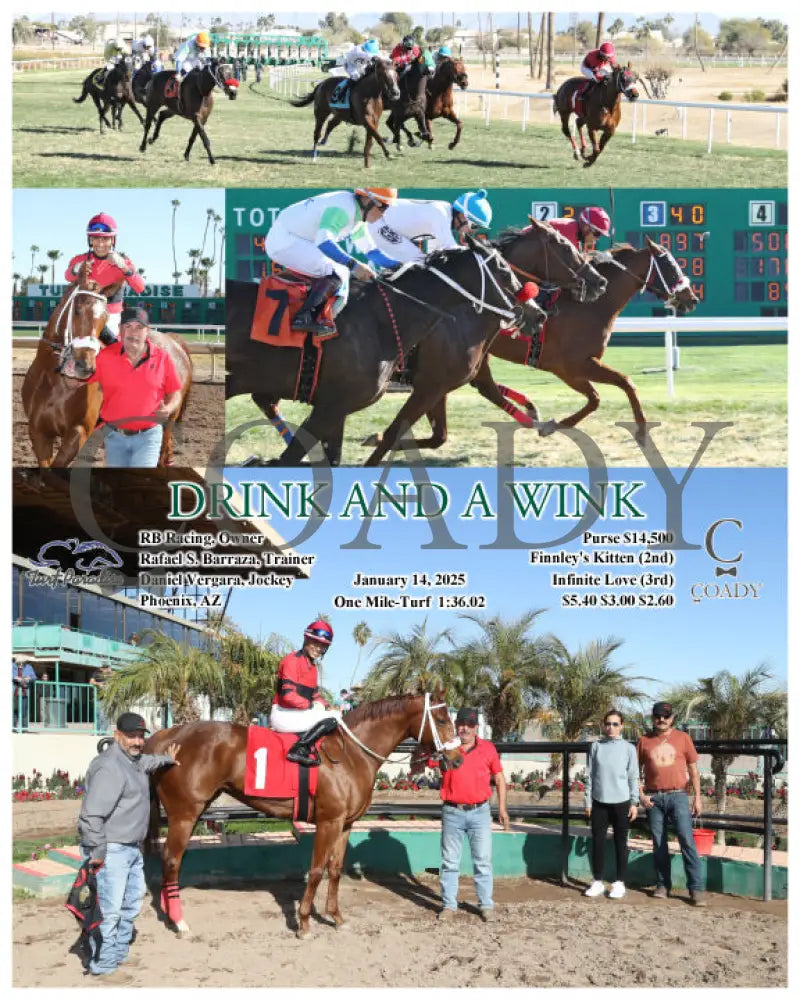 Drink And A Wink - 01-14-25 R04 Tup Turf Paradise