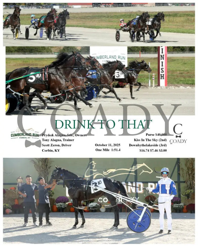 DRINK TO THAT - 10-11-25 - R10 - CMR Presque Isle Downs