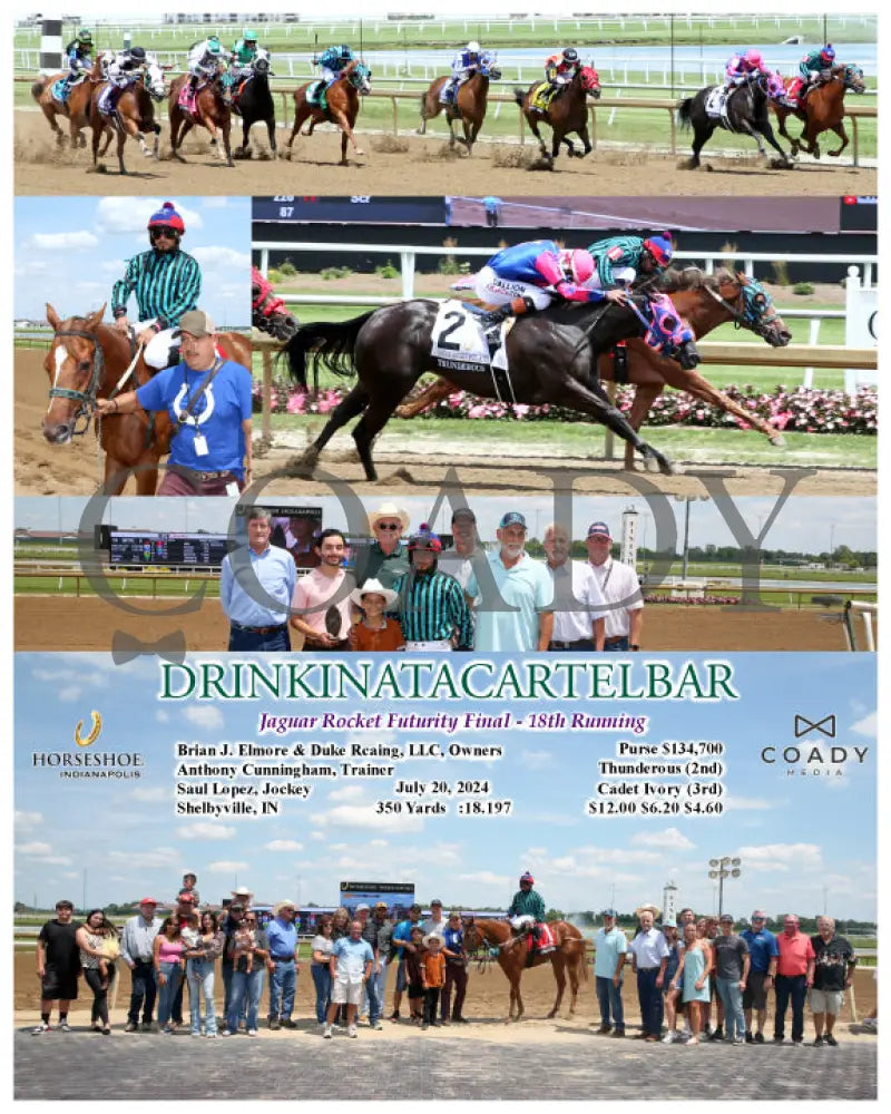 Drinkinatacartelbar - Jaguar Rocket Futurity Final 18Th Running 07-20-24 R08 Ind Indiana Grand