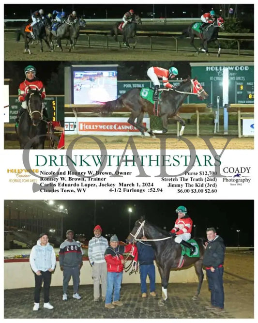 Drinkwiththestars - 03-01-24 R03 Ct Hollywood Casino At Charles Town Races