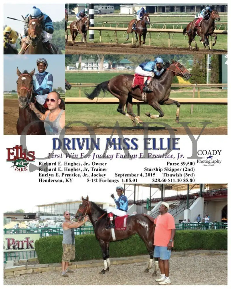 Drivin Miss Ellie - 090415 Race 08 Elp Ellis Park