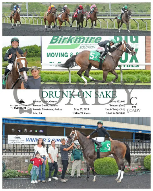 DRUNK ON SAKE - 05-27-25 - R07 - PID Presque Isle Downs