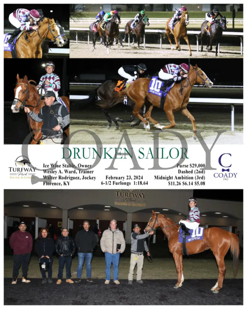 Drunken Sailor - 02-23-24 R06 Tp Turfway Park