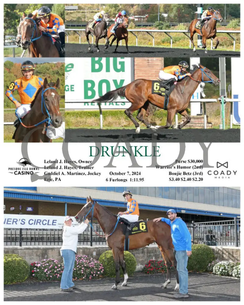 Drunkle - 10-07-24 R03 Pid Presque Isle Downs