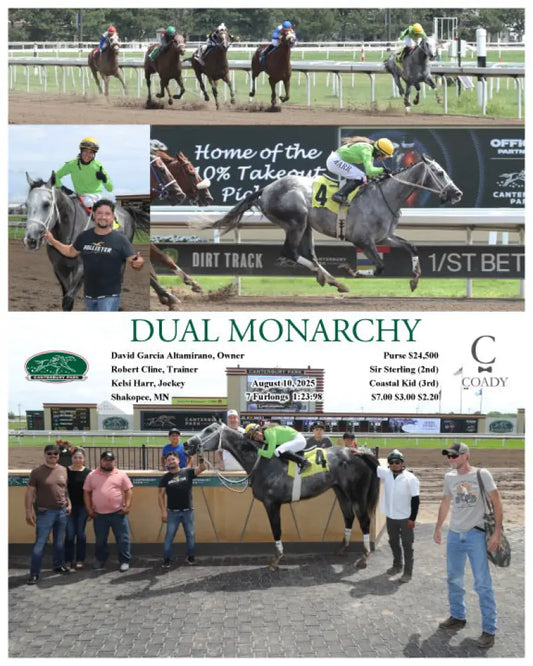 DUAL MONARCHY - 08-10-25 - R01 - CBY Canterbury Park