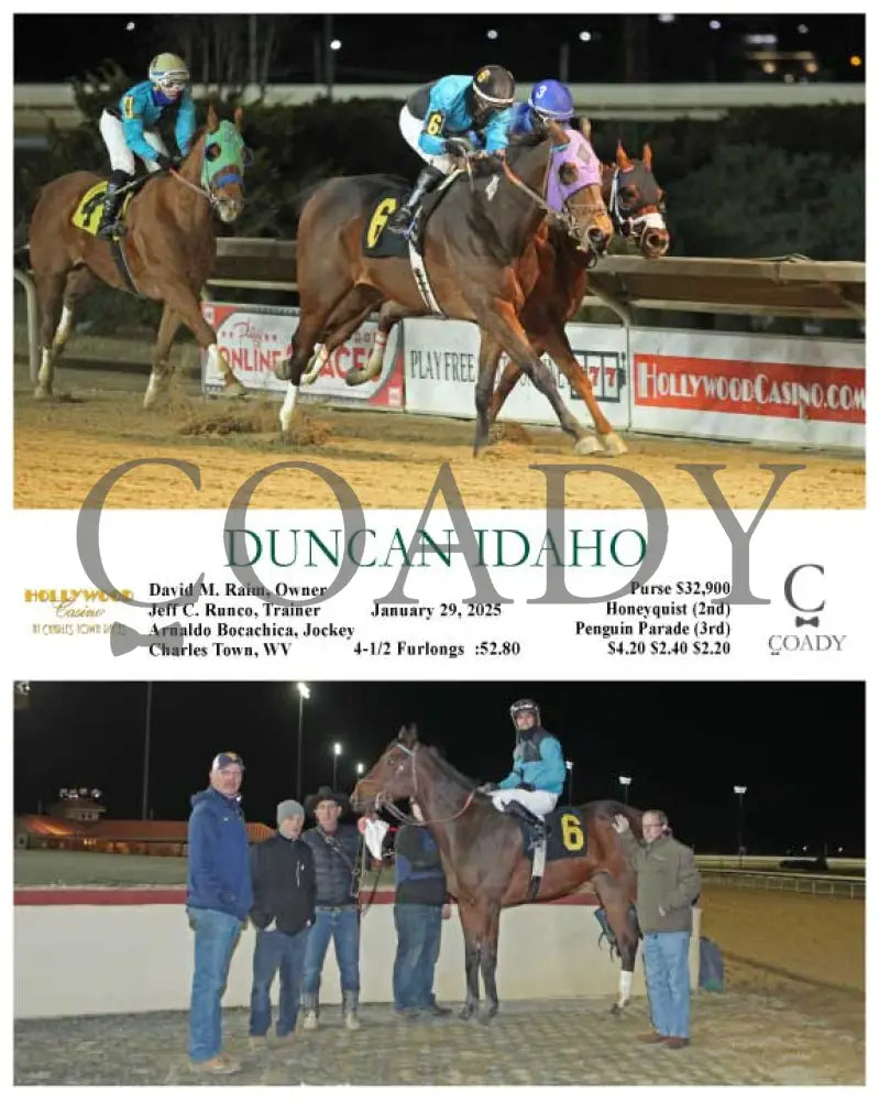 Duncan Idaho - 01-29-25 R07 Ct Hollywood Casino At Charles Town Races