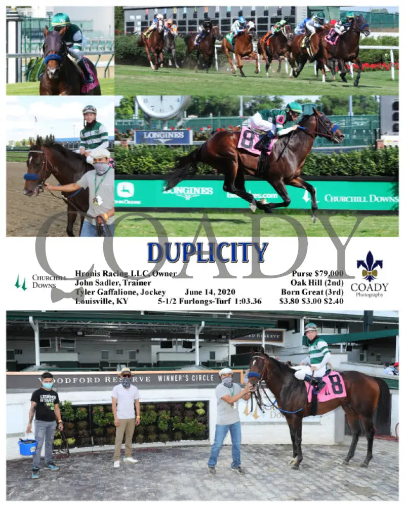 Duplicity - 06-14-20 R10 Cd Churchill Downs