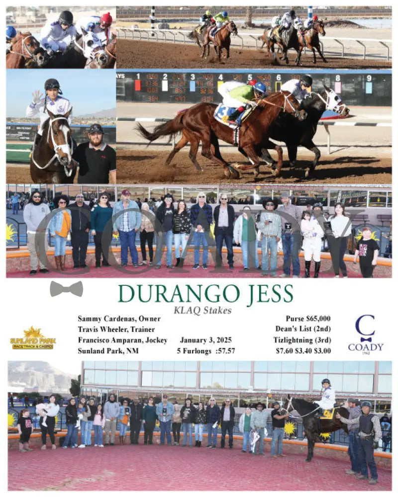 Durango Jess - The 34Th Running Of Klaq Stakes 01-03-25 R07 Sun Turfway Park