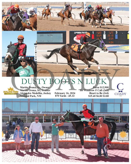 Dusty Boots N Luck - 02-16-24 R01 Sun Sunland Park