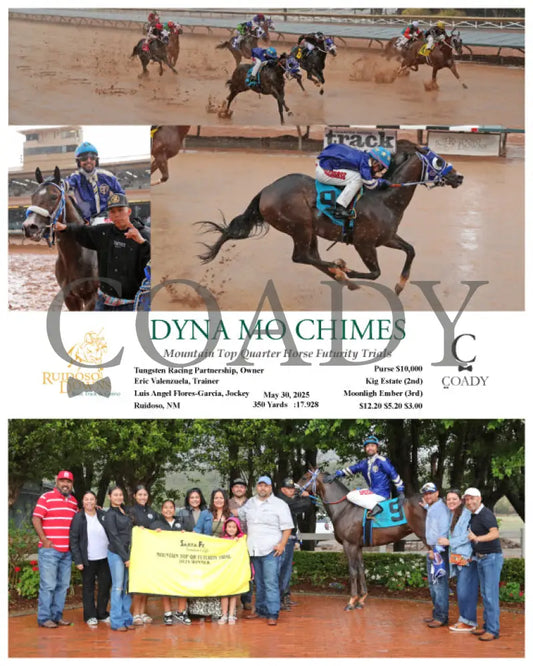 DYNA MO CHIMES - Mountain Top Quarter Horse Futurity Trials - 05-30-25 - R06 - RUI Ruidoso Downs