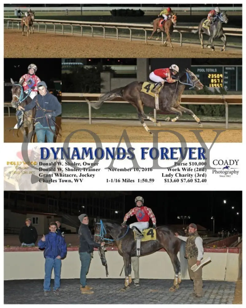 Dynamonds Forever - 111016 Race 02 Ct Hollywood Casino At Charles Town Races