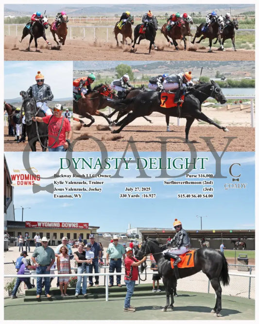 DYNASTY DELIGHT - 07-27-25 - R01 - WYO Wyoming Downs