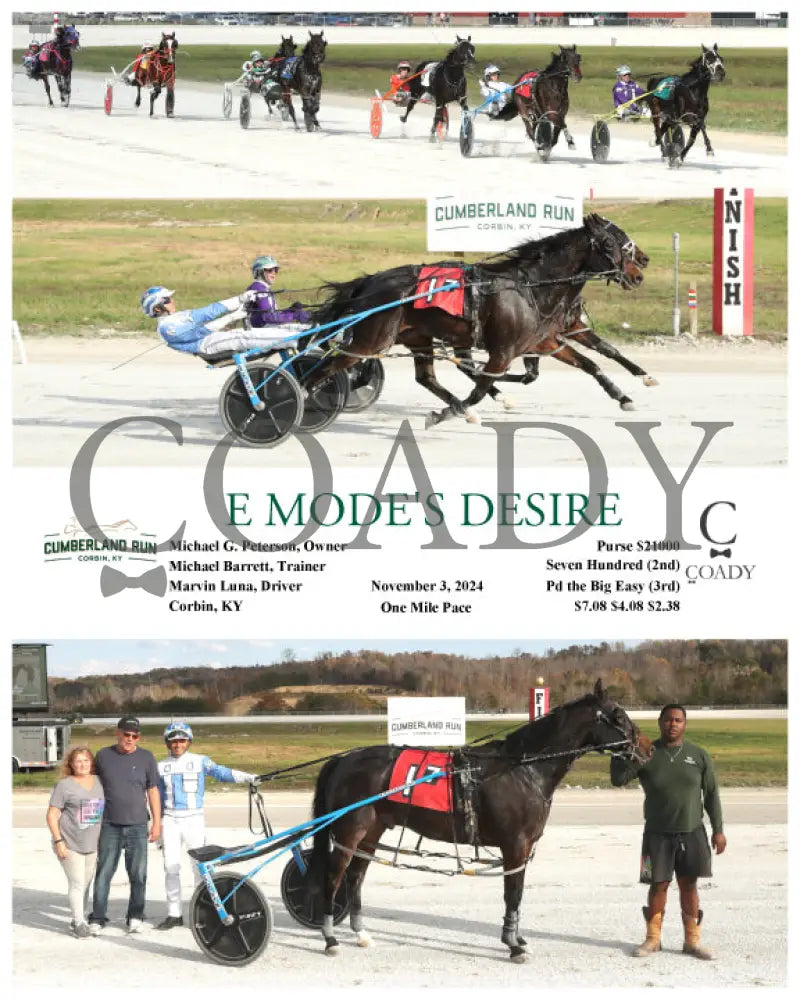 E Mode’s Desire - 11-03-24 R07 Clr Cumberland Run