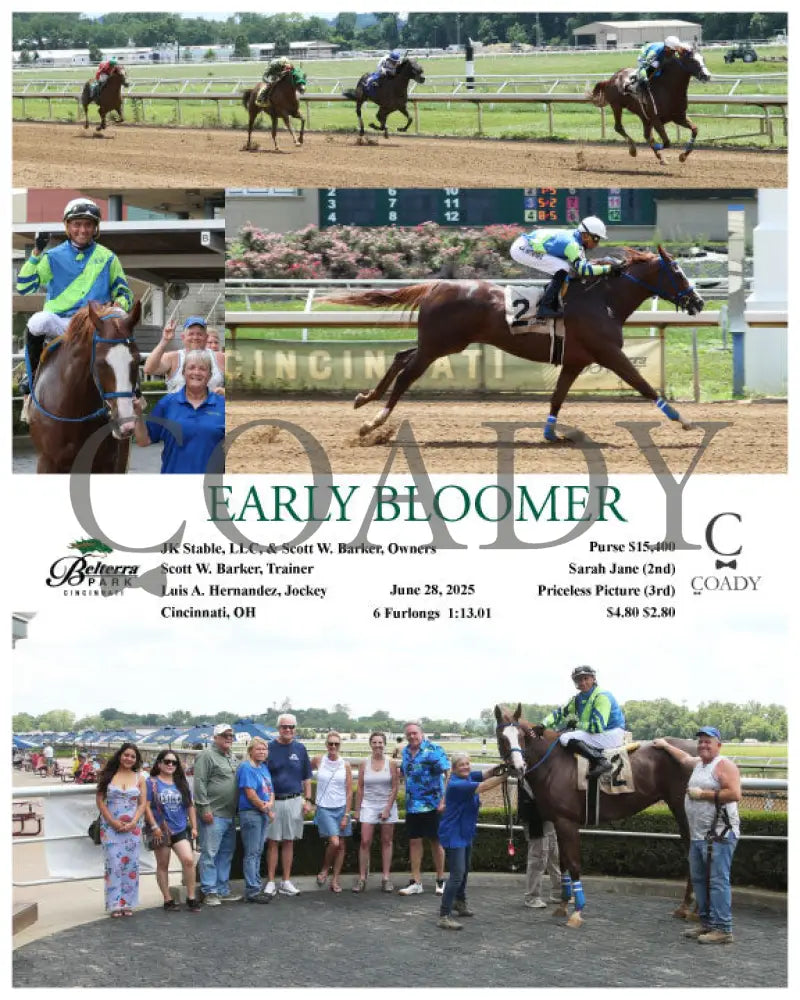EARLY BLOOMER - 062825 - Race 06 - BTP Indiana Grand