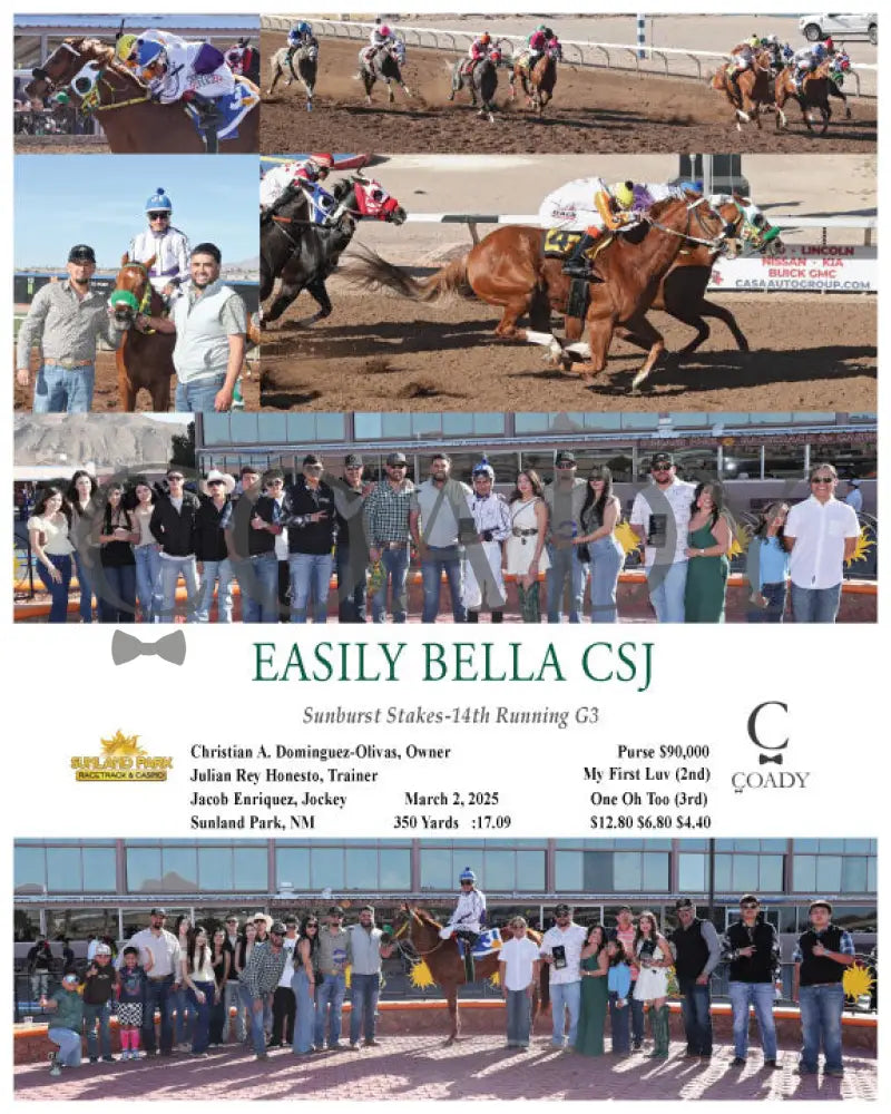 EASILY BELLA CSJ - Sunburst Stakes-14th Running G3 - 03-02-25 - R08 - SUN Sunland Park