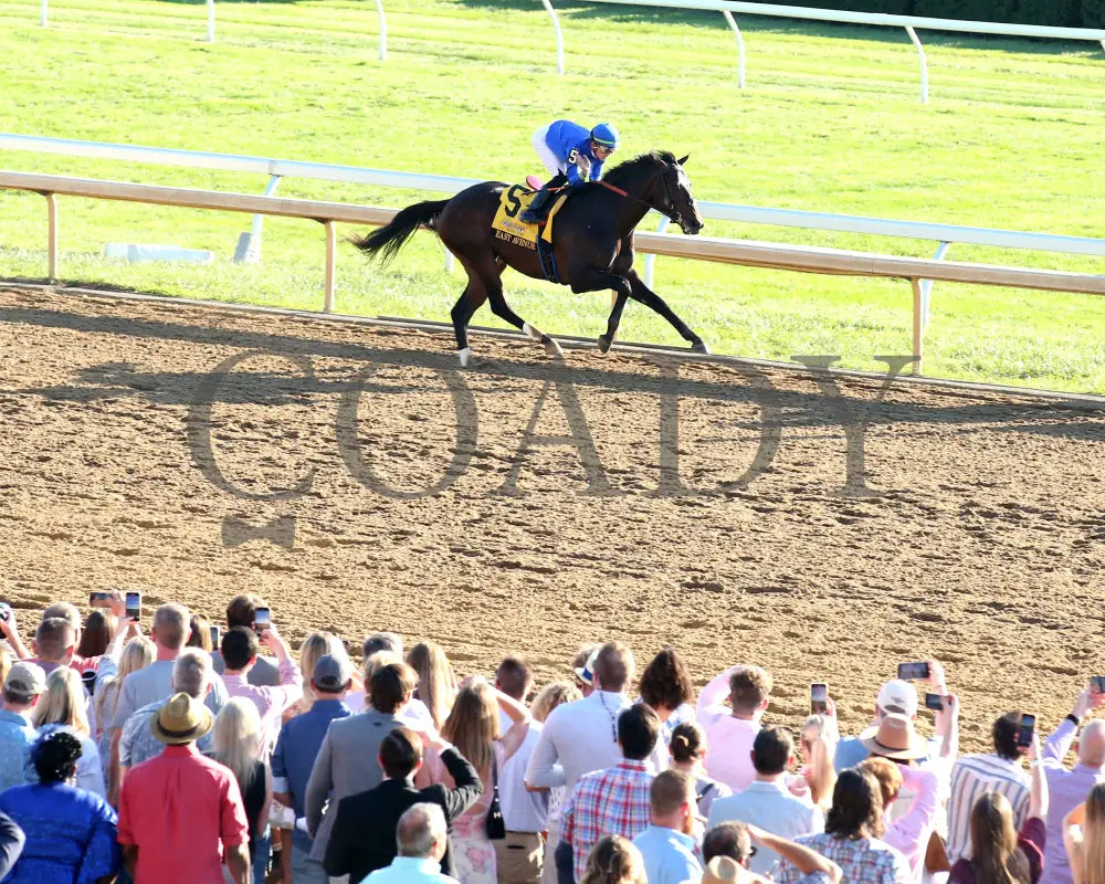East Avenue - 100524 Race 09 Kee The Claiborne Breeders’ Futurity G1 Crowd Finish 01 Keeneland