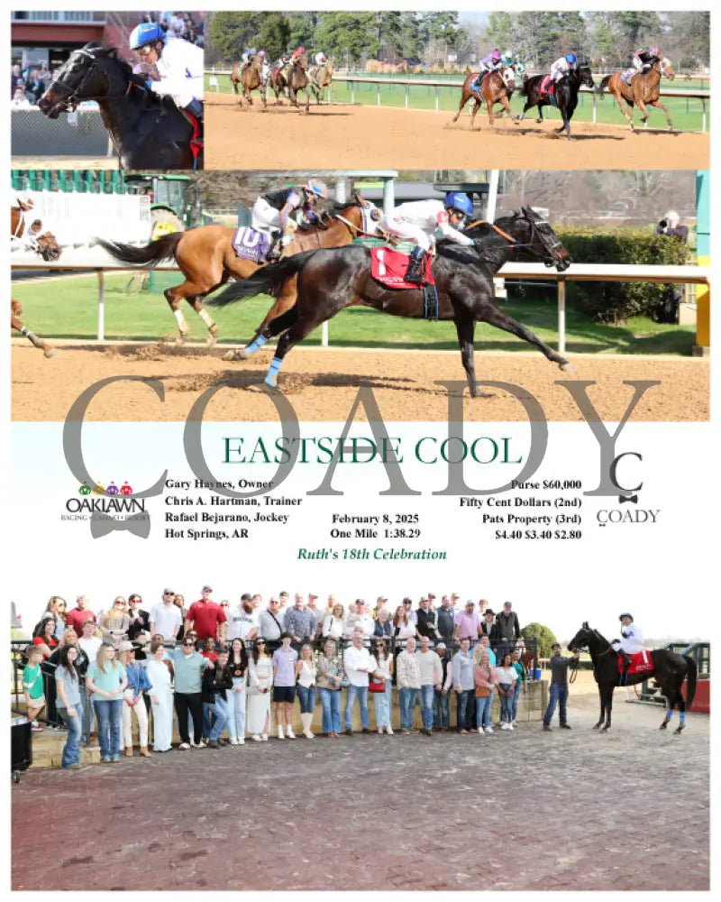 Eastside Cool - 02-08-25 R06 Op Oaklawn Park