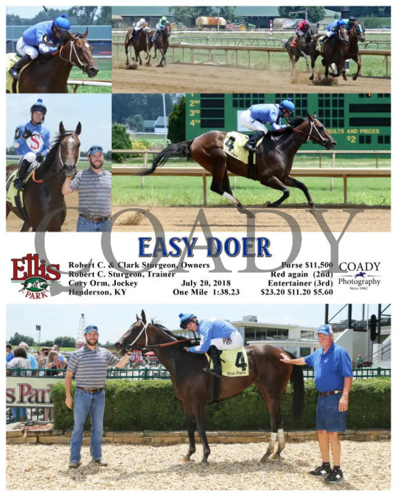 Easy Doer - 072018 Race 01 Elp Ellis Park