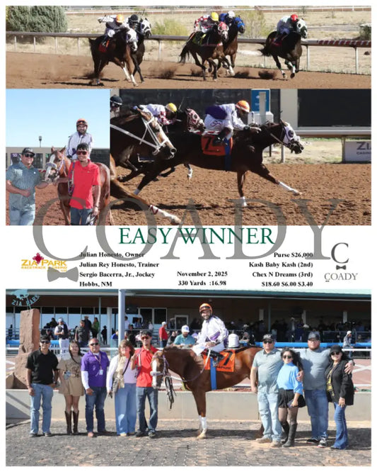 EASY WINNER - 11-02-25 - R05 - ZIA Zia Park