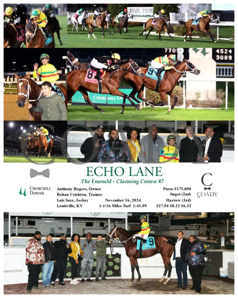 Echo Lane - 111624 Race 11 Cd Churchill Downs